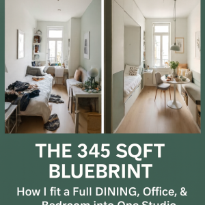 Tiny Home & Studio Apartment Hacks: Capsule Living in 345 sqft